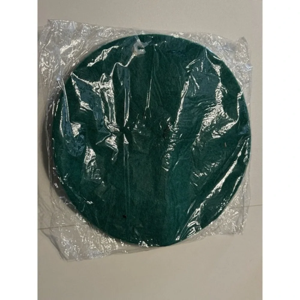 Emerald Green Wool Blend Beret Hat French Style Parisian Winter‎ French 69-03